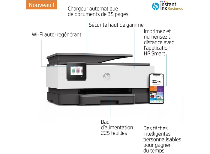Imprimante tout-en-un HP OfficeJet Pro 8022